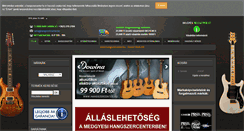 Desktop Screenshot of hangszercenter.hu